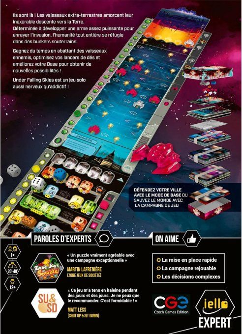 Jeu d'ambiance Iello Under Falling Skies